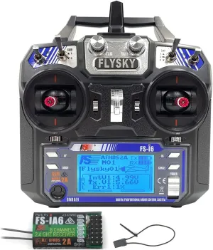 FS-i6 6CH 2.4GHz Radio System RC Transmitter Controller w/FS-iA6 Receiver for RC Helicopter Plane Quadcopter Glide (Mode_2)