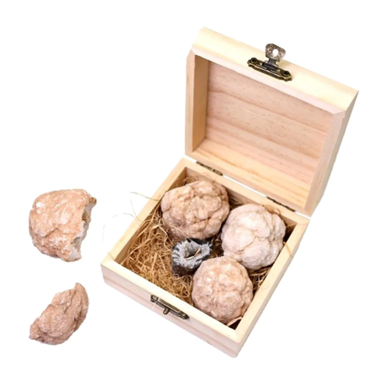GANAZONO Mini Crystal Ball Raw Ore Mining Kit Educational Gemstone Digging Set for Children Geology Collection Kit for Boys and Girls