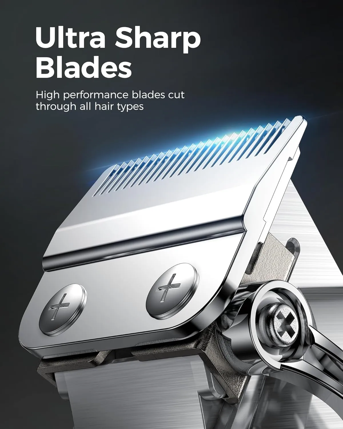 GLAKER Clippers and Trimmers Set - Electric Clippers for Hair Cutting with 13 Blending & Fading Guide Combs, Professional Barber Clippers and Detailed Trimmer for Convenient at Home Haircutting