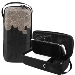 GLDRAM Switch Case for Zelda Tear of The Kingdom, Shockproof Carrying Case Built-in Stand Fit Switch Dock/Pro Controller and AC Adapter, Portable Travel Bag Pouch for Nintendo Switch/OLED Accessories