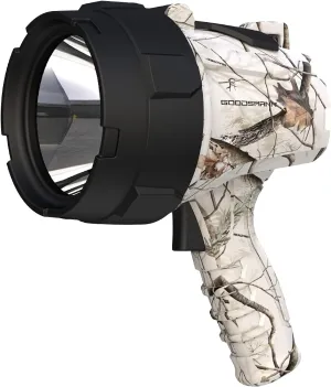 GOODSMANN Realtree® AP-Snow Rechargeable Spotlight 750 Lumen LED Handheld Spotlight with 12-Volt AC DC Charger 9924-2704-02