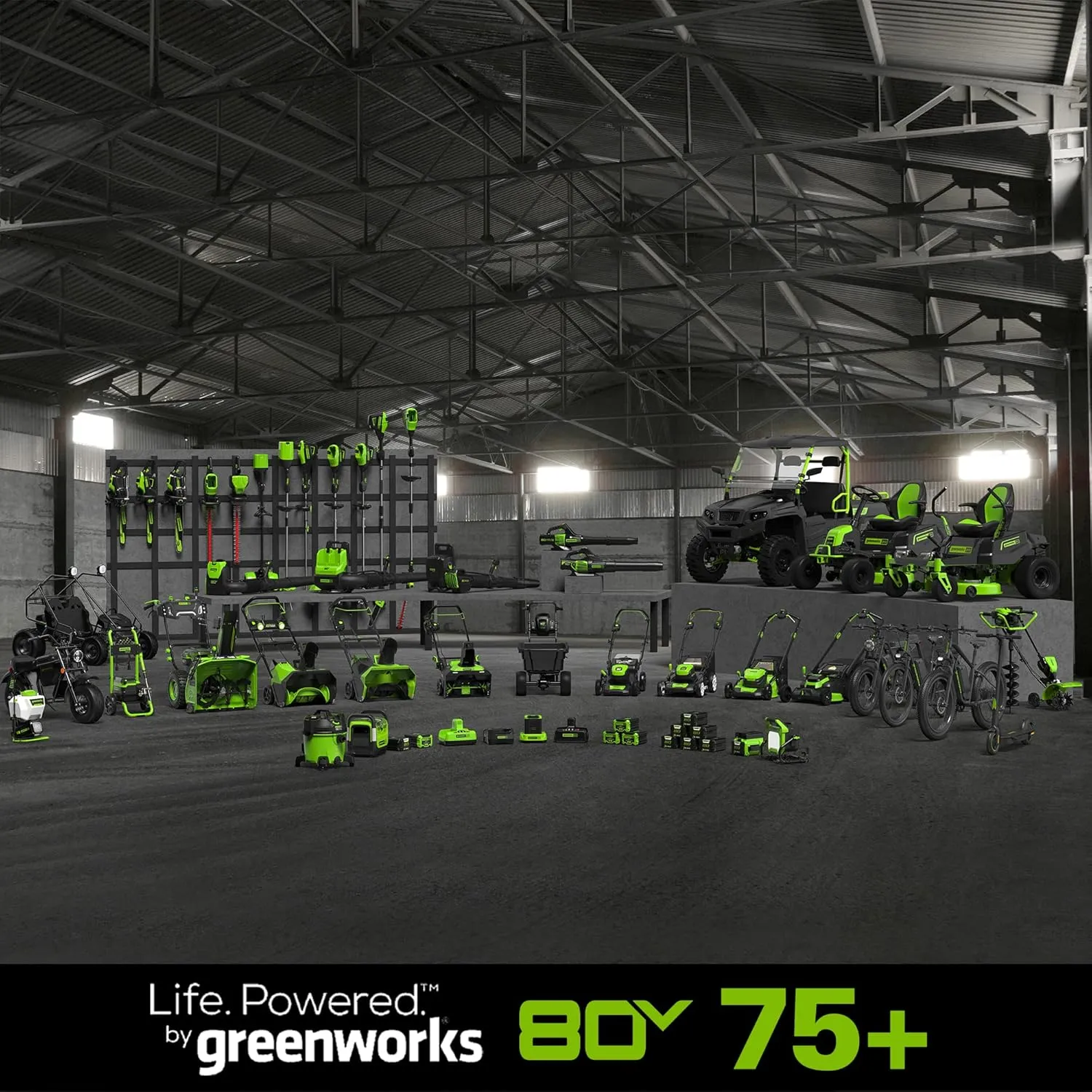 Greenworks 80V 16 inch Brushless String Trimmer, 2.0Ah Battery & Rapid Charger Included, ST80L210