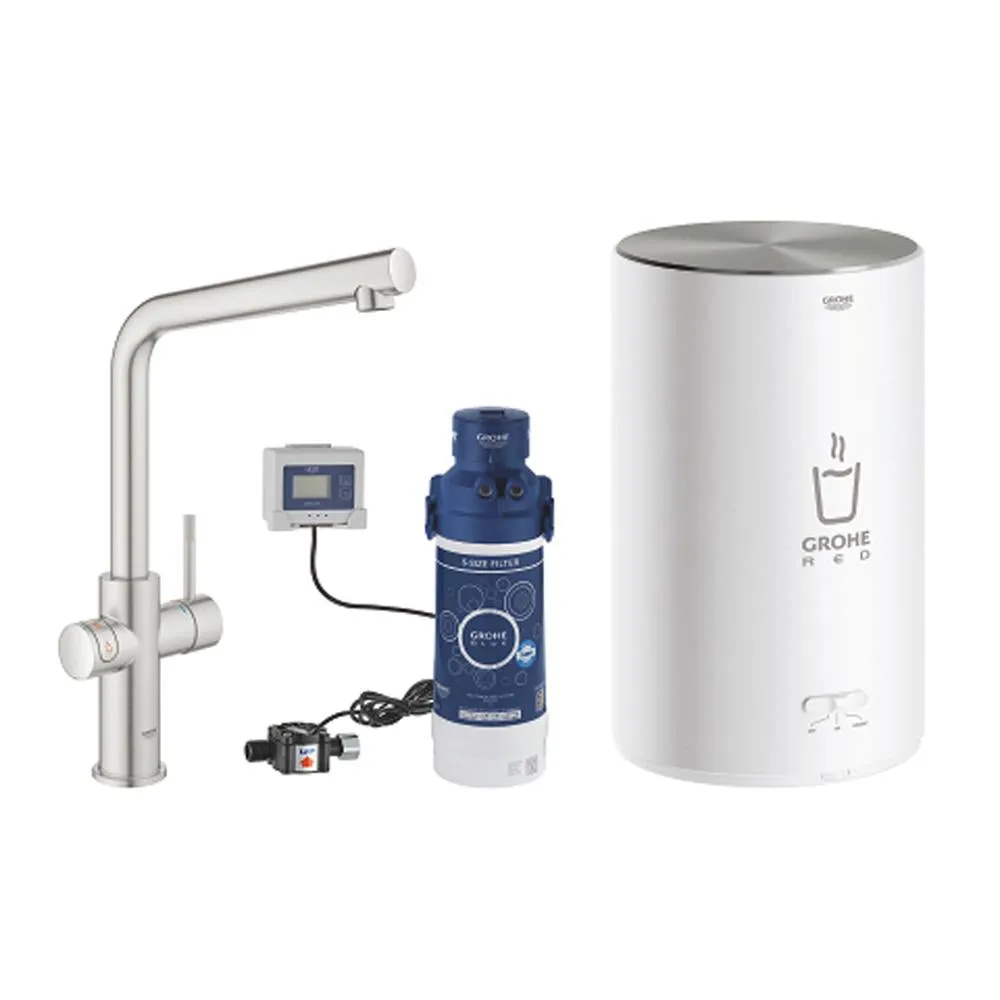 Grohe Red Duo Tap and Medium Size Boiler