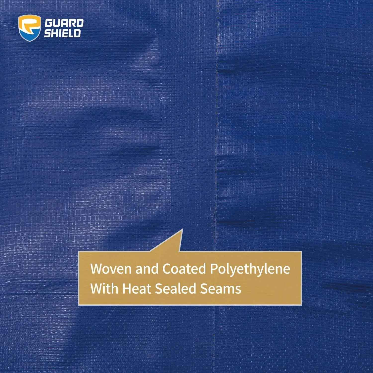 GUARD SHIELD Heavy Duty Matte Blue Tarp Waterproof 10x12 Feet Large UV Resistant Tarps Cover Outdoor 11mil