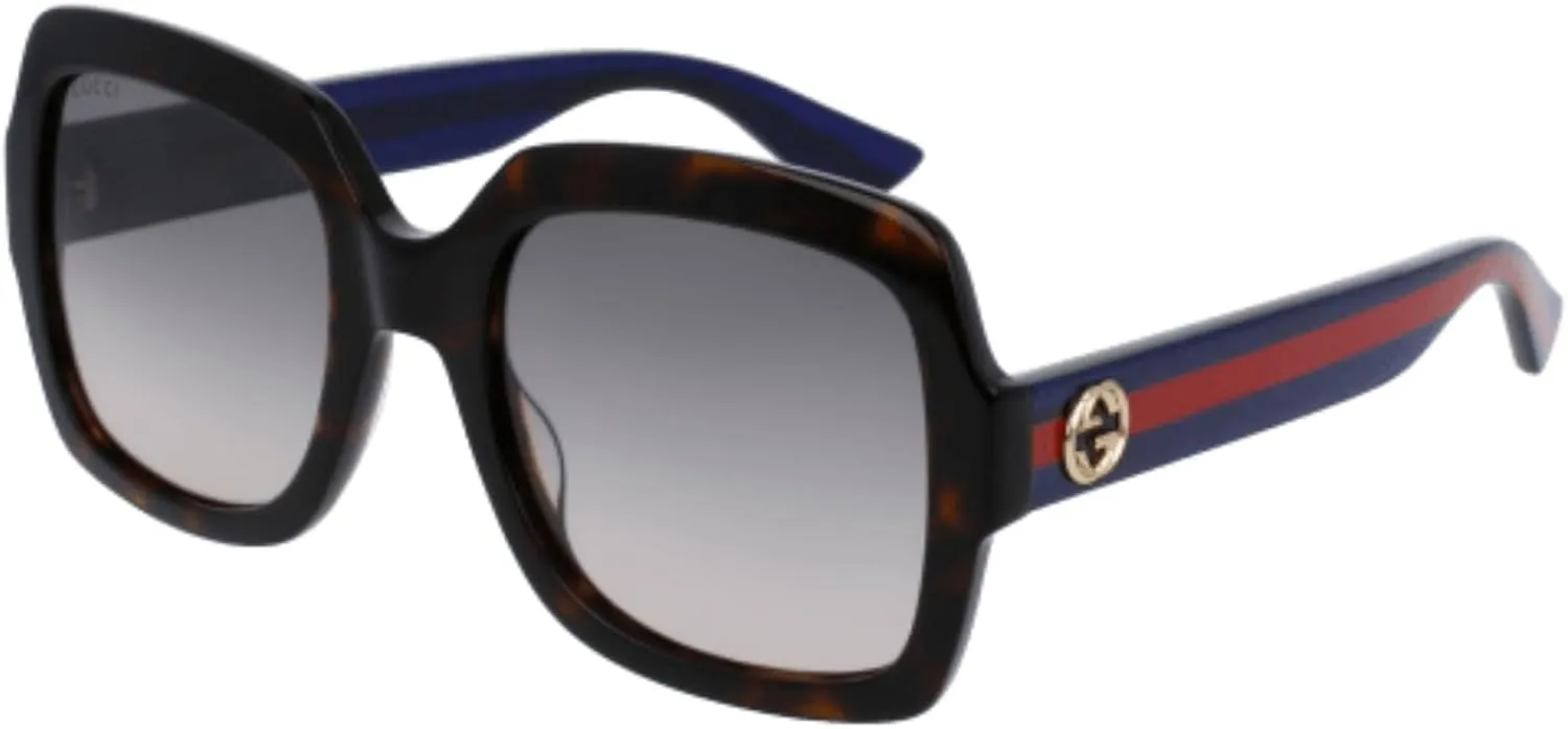 Gucci GG0036S Rectangle Sunglasses For Women   BUNDLE with Designer iWear Eyewear Care Kit