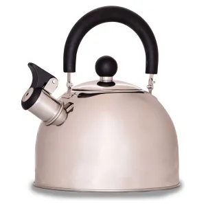 Hamilton polished stainless steel whistling kettle (2L) K0056SS