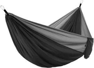 Hammocks Parachute Portable Hammock Lightweight Camping Hammock Double Nylon Hammock with 2 Tree Straps Swing for Backpacking Outdoor Outdoor Hammock