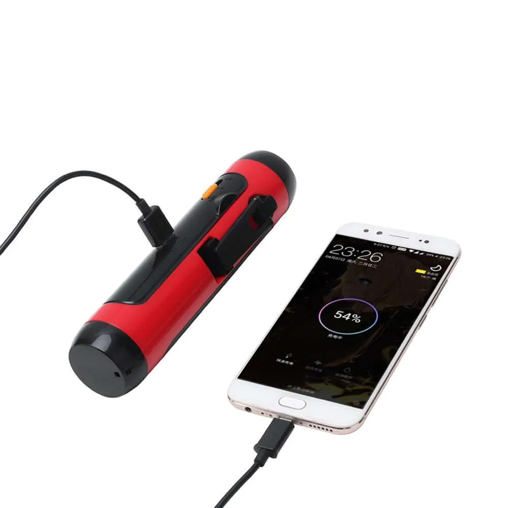 Hand Crank Solar FM Radio Flashlight and Emergency Charger