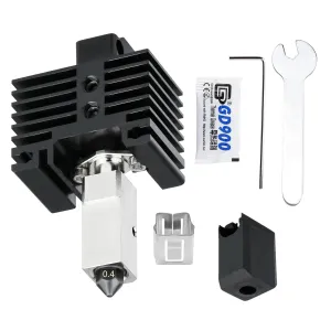 Hardened Steel Hotend Kit for Bambu Lab X1/X1 Carbon/X1C/P1P/P1S 3D Printer, Plated Copper Heater Block & Titanium Heat Break, for Bambu Lab X1C/P1 Series Hotend