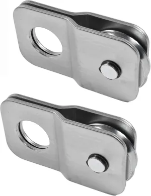 Hi-Gear 2 Pack - Heavy Duty 4 Ton 8800 lb. Capacity Universal Silver Nickel Plated Snatch Block Recover Winch Pulley ATV UTV