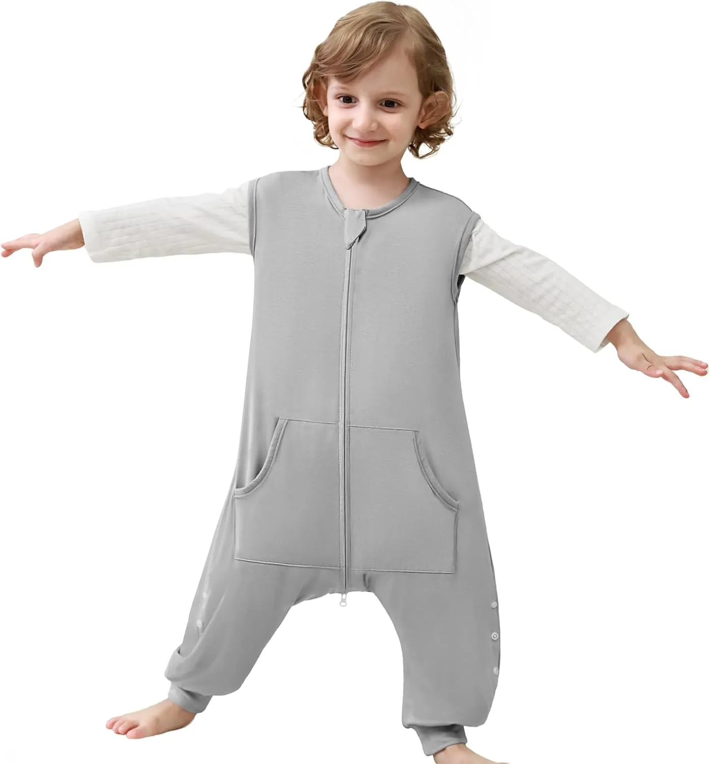 HOMEAL Toddler Sleep Sack with Leg, Sleep Sack with Feet, Baby Sleep Sack 12M-7T