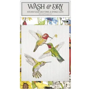 Hummingbird Wash And Dry Towel Set