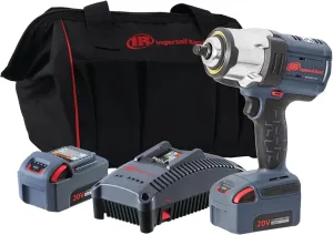 Ingersoll Rand W7152-K22 20V High-Torque 1/2" Cordless Impact Wrench Kit, 1,500 ft-lbs Torque, 2 Batteries and Charger