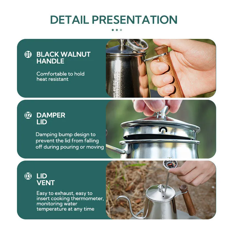 IoT-powered Brew Campingmoon Kettle High-tech Hand