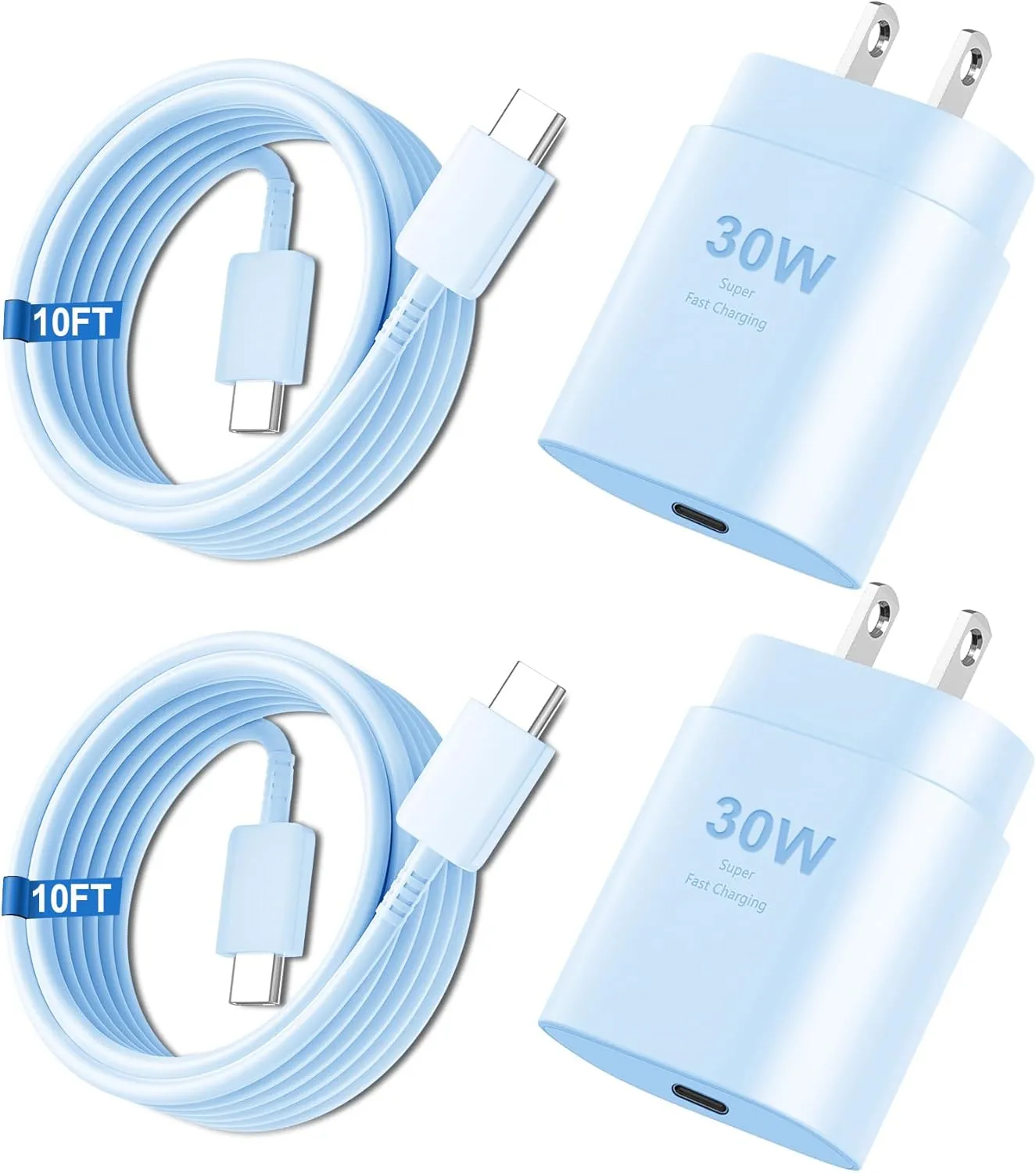 i.Phone 16 15 Pro Max Charger Fast Charging, 30W USB C i.Phone 15 16 Pro Max Fast Charger Block with 10FT Long USB C Charging Cable for iPhone 16 Pro Max/16 Pro/15 Pro Max,iPad,Samsung Galaxy S24