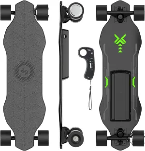 isinwheel V4/V6/V6pro/V8/V10 Electric Skateboard with Remote, 250W/450W/500W/1200W/3000W Brushless Motor, 9Mph/12Mph/30 Mph /32Mph Top Speed, Electric Longboard for Adults ＆Teens