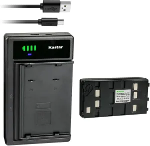 Kastar 1-Pack Battery and Smart USB Charger Compatible with Metz 9745 9747 9748 9783, Grundig LC-355 LC-400 LC-410 LC-450 LC-460 LC-500 LC-550 LC-560
