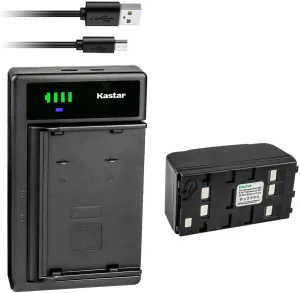 Kastar 1-Pack Battery and Smart USB Charger Replacement for Metz 9745 9747 9748 9783, Grundig LC-355 LC-400 LC-410 LC-450 LC-460 LC-500 LC-550 LC-560 Camcorder
