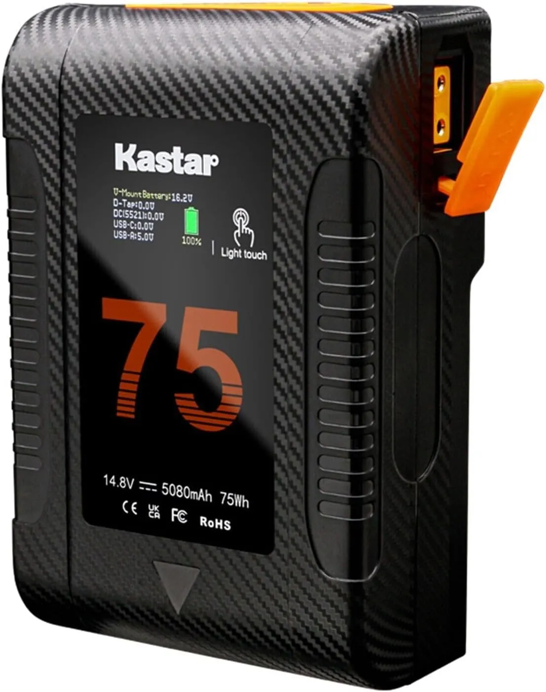 Kastar 1-Pack BP-Z75W Battery and D-Tap Charger Compatible with DSR-70 DSR-70A DSR-70AP BC-L100CE BKW-L601/2 BVP-5 BVP-50 BVP-550W BVP-7 BVP-70 BVP-90 BVP-BVV5 BVW-200 BVW-300 BVW-300P Camera