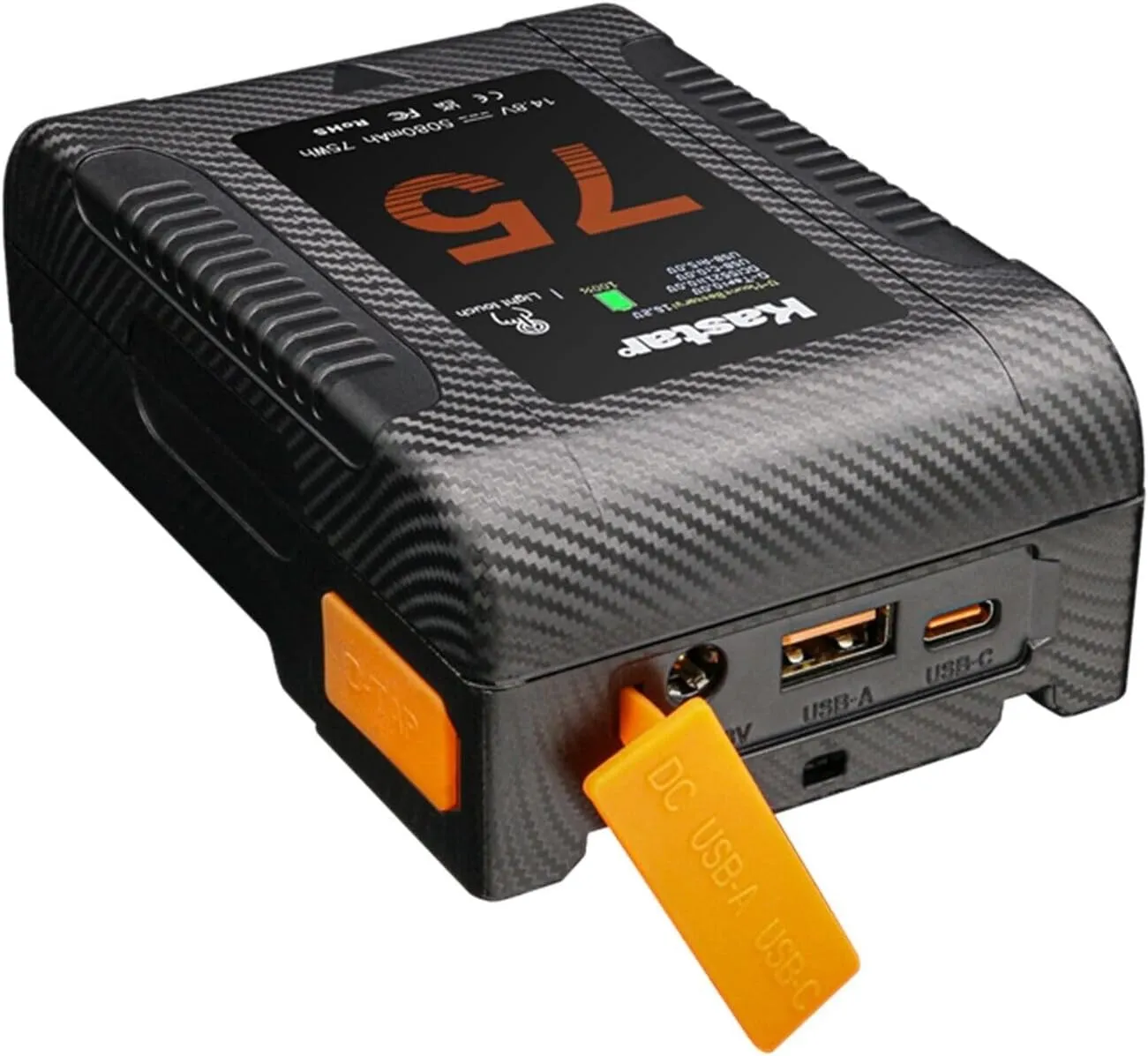 Kastar 1-Pack BP-Z75W Battery and D-Tap Charger Compatible with DSR-70 DSR-70A DSR-70AP BC-L100CE BKW-L601/2 BVP-5 BVP-50 BVP-550W BVP-7 BVP-70 BVP-90 BVP-BVV5 BVW-200 BVW-300 BVW-300P Camera
