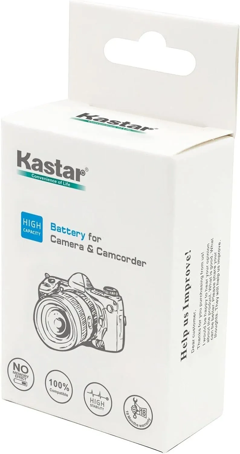 Kastar 2 Pack Battery and LCD Triple USB Charger Compatible with Sealife Reefmaster DC-1200, DC1200, DC-1400, DC1400, DC-600, DC600, Tevion SZ 7, Z1400, Voigtländer Vitolux S100, S80