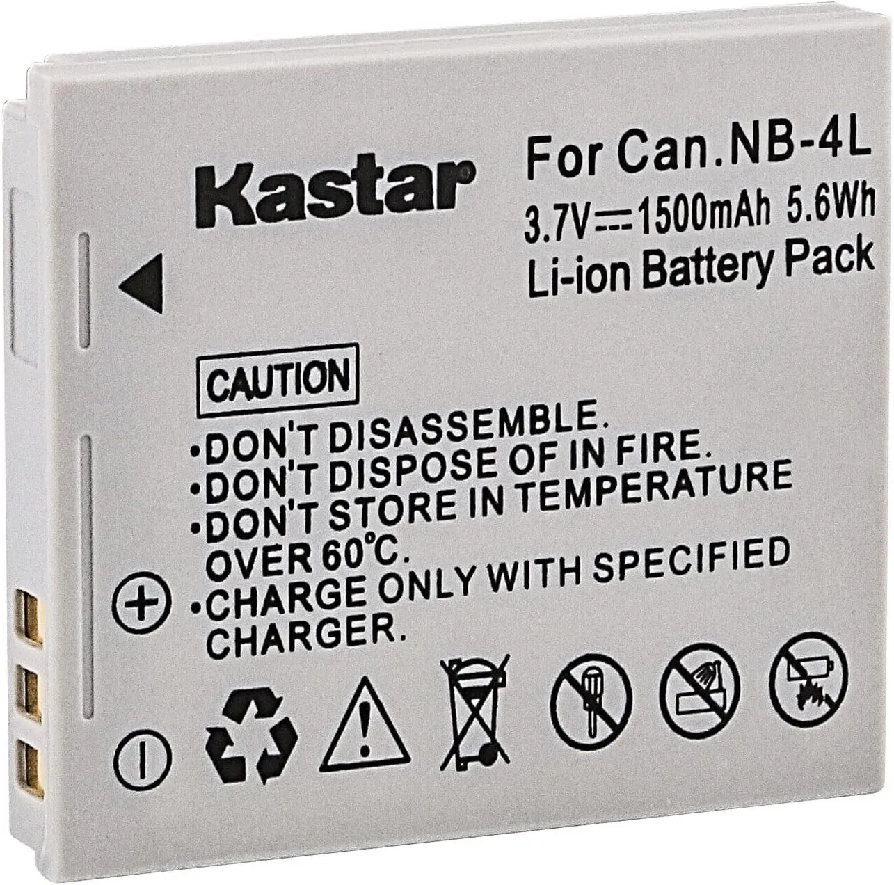 Kastar 4 Pack Battery and LCD Triple USB Charger Compatible with Canon NB-4L, NB-4LH, Canon Digital IXUS 75, Digital IXUS 80 is, Digital IXUS 100 is, Digital IXUS 110 is, Digital IXUS 120 is Camera