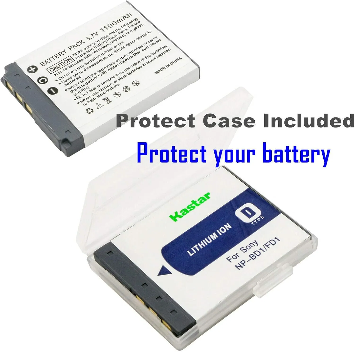 Kastar 4-Pack Battery and LTD2 USB Charger Compatible with Sony NP-BD1 Battery, BC-CSD BC-CS3 Charger, Sony Cyber-Shot DSC-T77, Cyber-Shot DSC-T90, Cyber-Shot DSC-T200, Cyber-Shot DSC-T300 Cameras