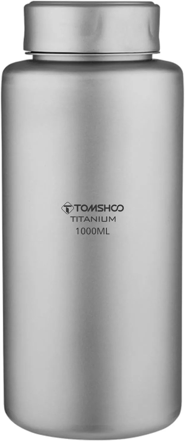 Kettle, Titanium Water Bottle 1L Lightweight Sport Water Bottle for Outdoor Camping Hiking Backpacking
