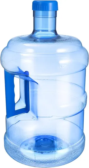 Kisangel 1.3 Gallon Water Bottle 5L Plastic Water Barrel with Handle Reusable Hiking Jug Bottle for Travel Sport Container Accessories