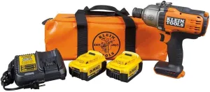 Klein Tools BAT20-7161 Cordless Impact Wrench, 500 ft-lb, Torque, 7/16-Inch Chuck, Variable Speed, Safety Lockout, DeWALT 20V Lithium-Ion Powered