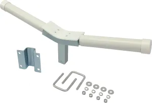 Kojem Boat Trailer V Guides Compatible with 3" x 3" Front Cross Member Trailer Boat Bow Support Kit Steel Plastic White