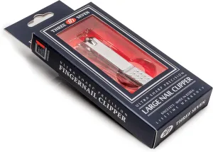 Korean Nail Clipper! World No. 1. Three Seven (777) Ultra Sharp Sturdy Large Fingernail Clipper (P131C) Made in Korea, Since 1975, Silver Gold