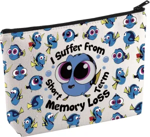 KUIYAI WDW Movie Merchandise Cosmetic Bag Fish Lovers Makeup Bag Fish Cartoon Character Gift Ocean Animals Gift For Fans (MemoryLossMup)