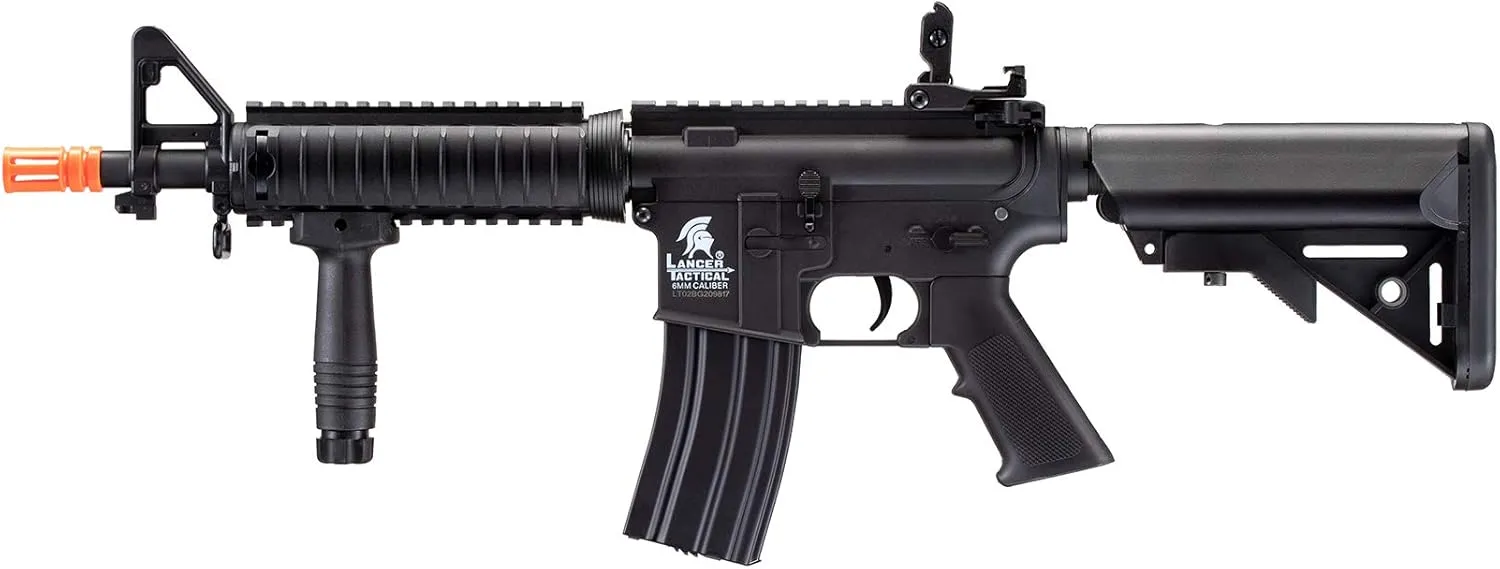 Lancer Tactical Gen 2 MK18 MOD 0 CQB Field AEG Airsoft Gun with Battery, Charger, 1000 Rounds 6mm Pellet and Grip