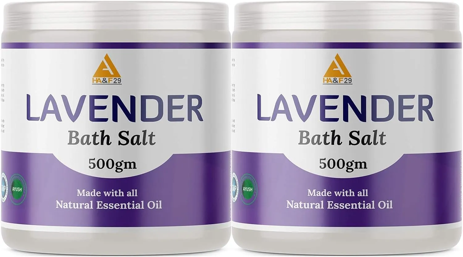 Lavender Epsom Salt for Bath, Sleep, Foot, Relaxing, Soothing, Softer Skin (Bath Salt) 500Gm X 2 1000Gm (Pack of 2)