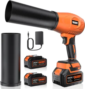 Leaf Blower Cordless with Battery and Charger, 300,000 RPM, Extended Nozzle, Lightweight Handheld Design, Turbo Jet Blower for Patio Cleaning,car Blowing Water, Lawn Care, Blowing Leaves and Dust