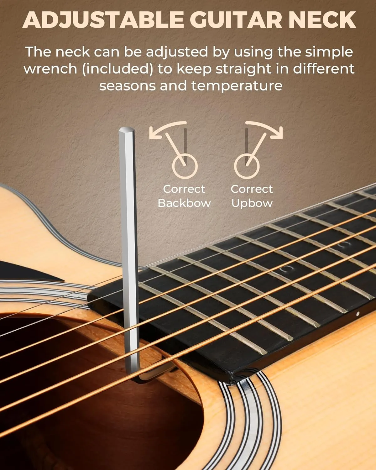 Left Handed Acoustic Electric Guitar Kit, 41 Inch Full Size 6 String Cutaway Acoustic Guitar for Beginner Adults, Guitarra Electroacústica with Steel String, Built-in EQ, Gig Bag, Capo, Strap