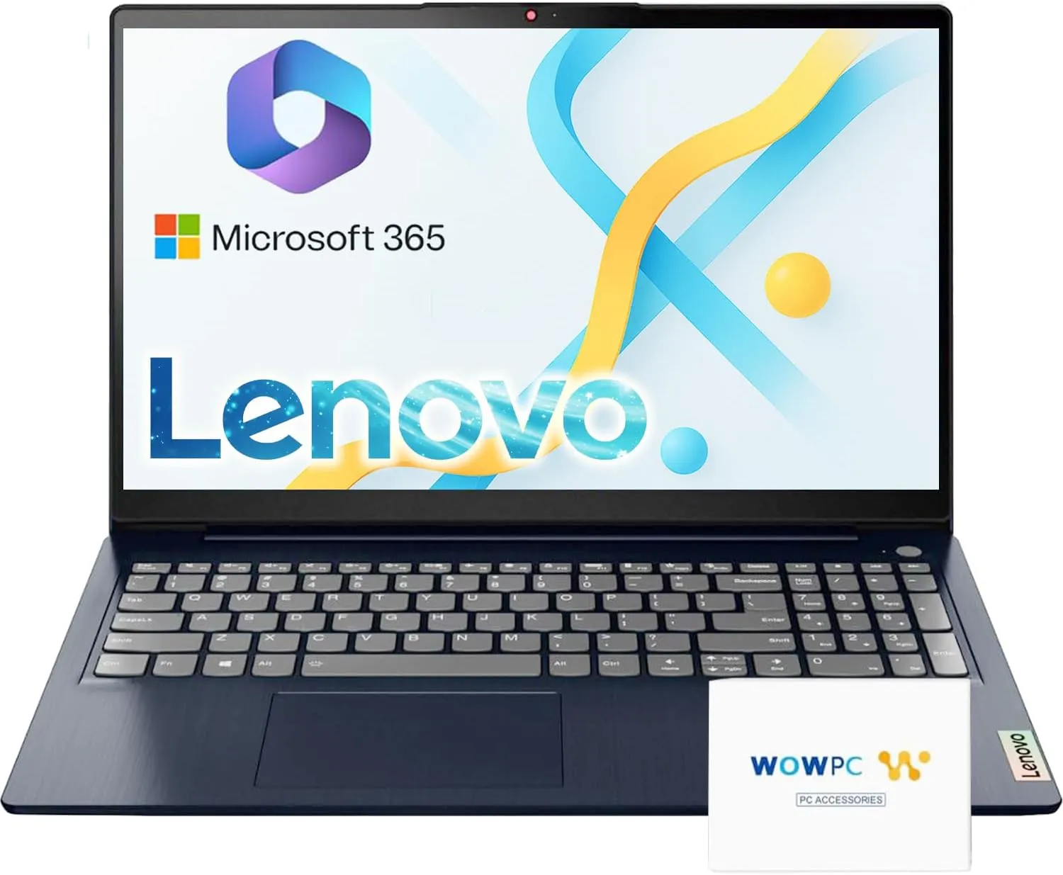 Lenovo IdeaPad 15.6 inch Laptop, 20GB RAM, 384GB Storage (256GB PCIe SSD   128GB eMMC), Intel Celeron Dual Core Processor, Wi-Fi 6, w/WOWPC Recovery USB, Windows 11 with 1 Year Office 365