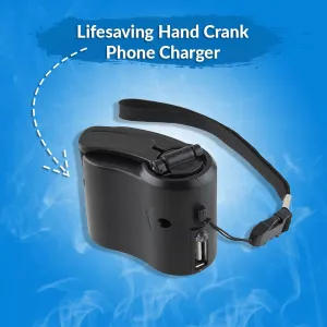 Lifesaving Hand Crank Phone Charger