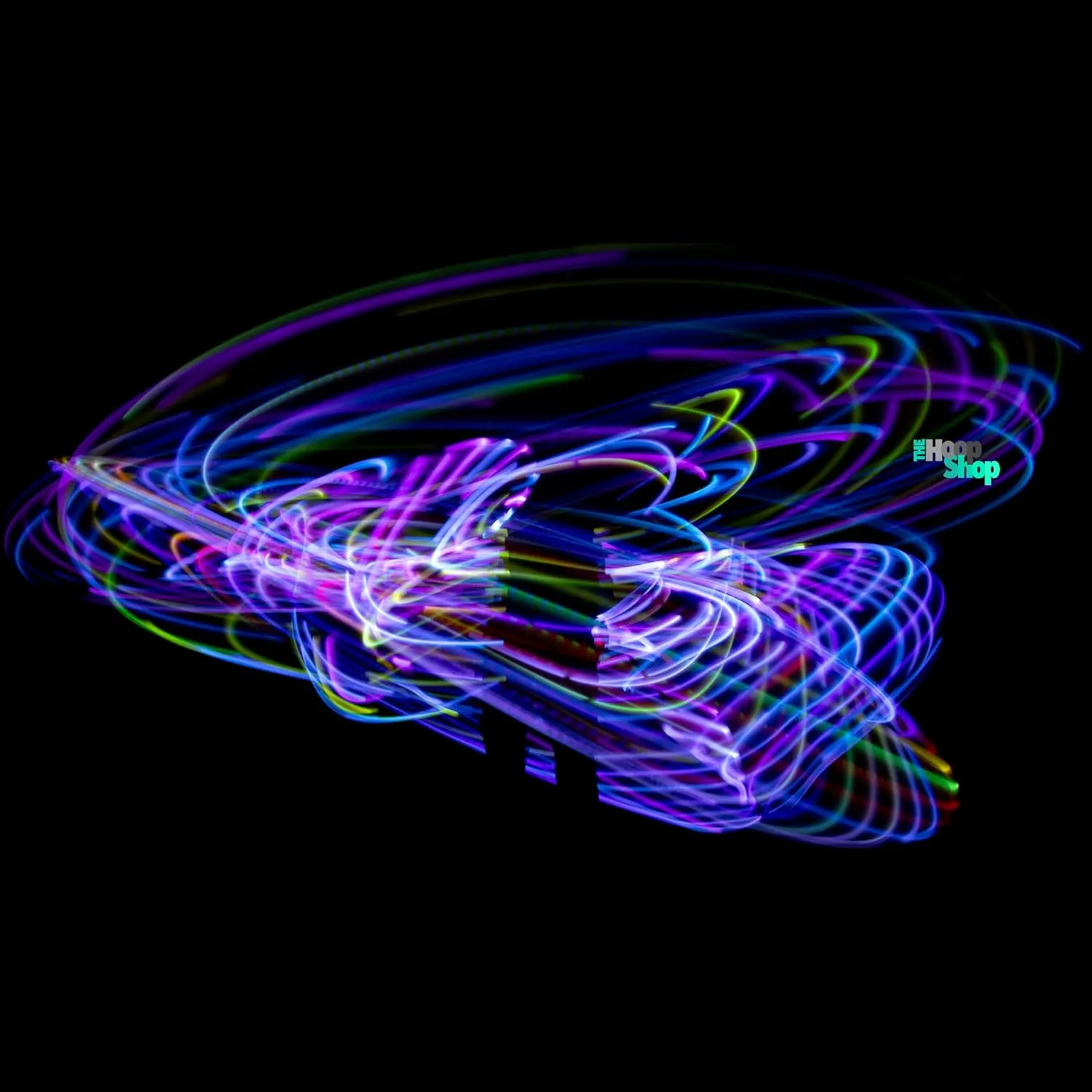 Light Up LED Hula Hoop Designed and Hand Crafted in Michigan with Beautiful Auto Strobing Rainbow Lights