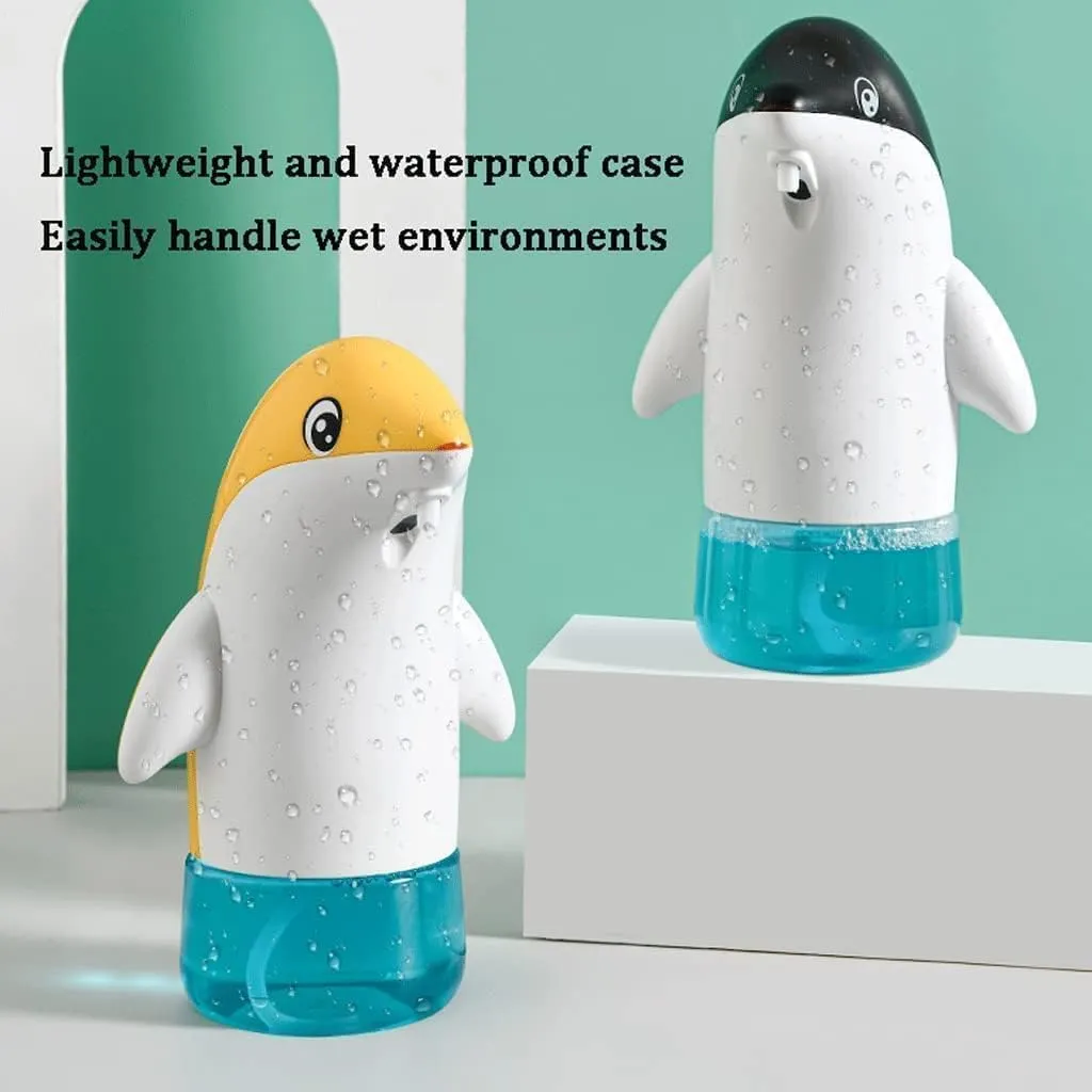 Liquid Soap Dispenser Dolphin-Shaped Soap Dispenser with Clear Water Tank Soap Pump Refillable Automatic Lotion Dispenser 300ml/10.1oz