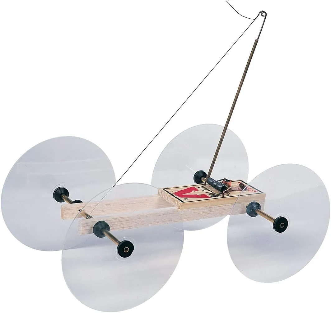 Little Moe: Mousetrap Powered Car (Bulk Pack of 10 Complete Vehicle Kits)