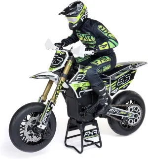 Losi Promoto-SM 1/4 Super Moto Motorcycle FXR White RTR Basic LOS-2272