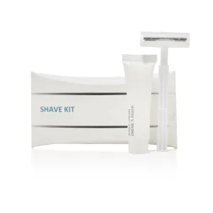 LUXURY NECESSITIES - Bulk Shave Kit Shave Kit | 200 Count| Includes Twin Blade Razor and Moisturizing Shave Cream | Individually Boxed Hotel Amenities| Mini Travel Size Toiletries