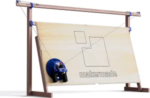 M2 CNC Engraving Machine Kit, First Wall Mounted Highly Accurate Cutting Engraver, 3-Axis CNC Machine for Wood, Metal, Plastic & More, Up to 4x8ft Working Area, Based on Maslow CNC Design