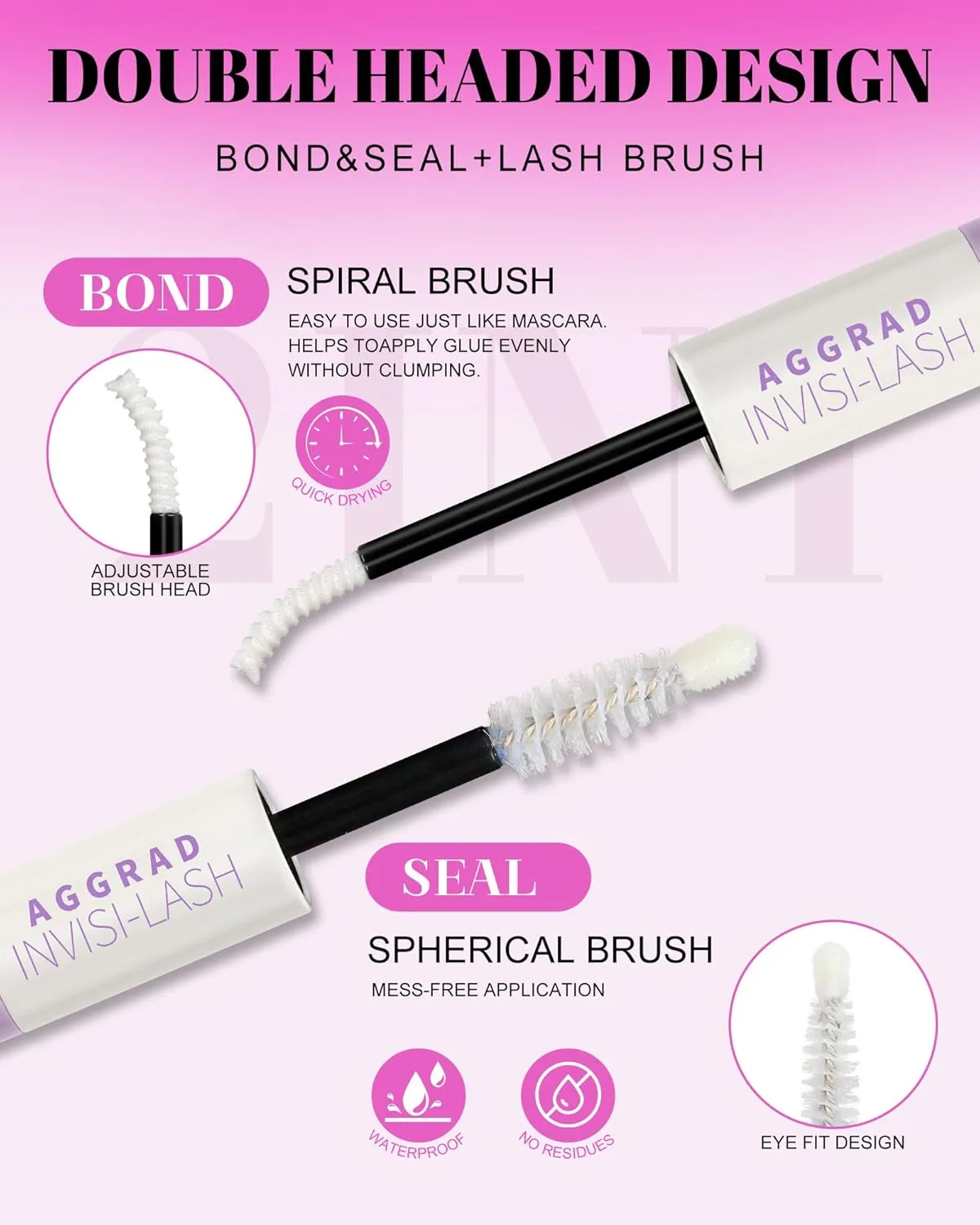 Magic Lash Clusters Kit 8-18mm Volume Wispy Fluffy Eyelashes Cluster Extension Kit D Curl Individual DIY Fake Lashes Extension Kit with Lash Bond and Seal Waterproof False Eyelashes Clusters Kit