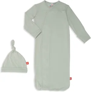 Magnetic Me Modal Newborn Sleeper Gown & Hat Set | Silky Soft Modal Fabric Sleep Sack