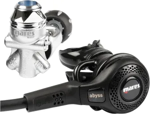 Mares Abyss 22 Navy II Scuba Diving Regulator Set - First and Second Stage