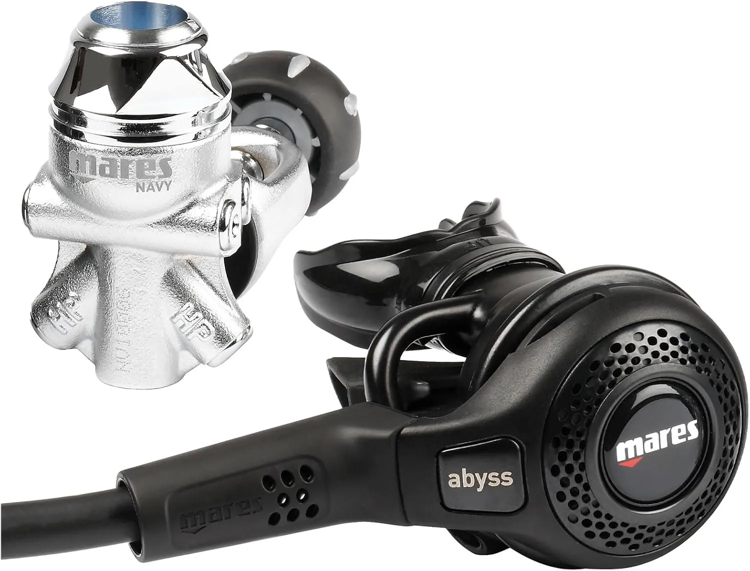 Mares Abyss 22 Navy II Scuba Diving Regulator Set - First and Second Stage