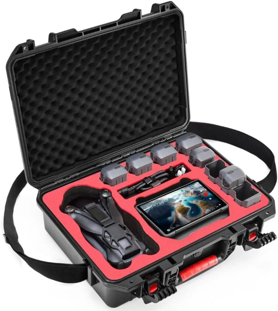 Mavic 4 Pro Hard Case Compatible with DJI Mavic 4 Pro,Waterproof Pressure Resistant Carrying Case,Compatible DJI RC2/RC Pro2 Controller (With Shoulder Strap)